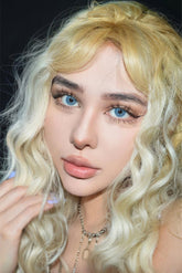 Lentes de contacto de color con prescripción Love Story Martini Blue